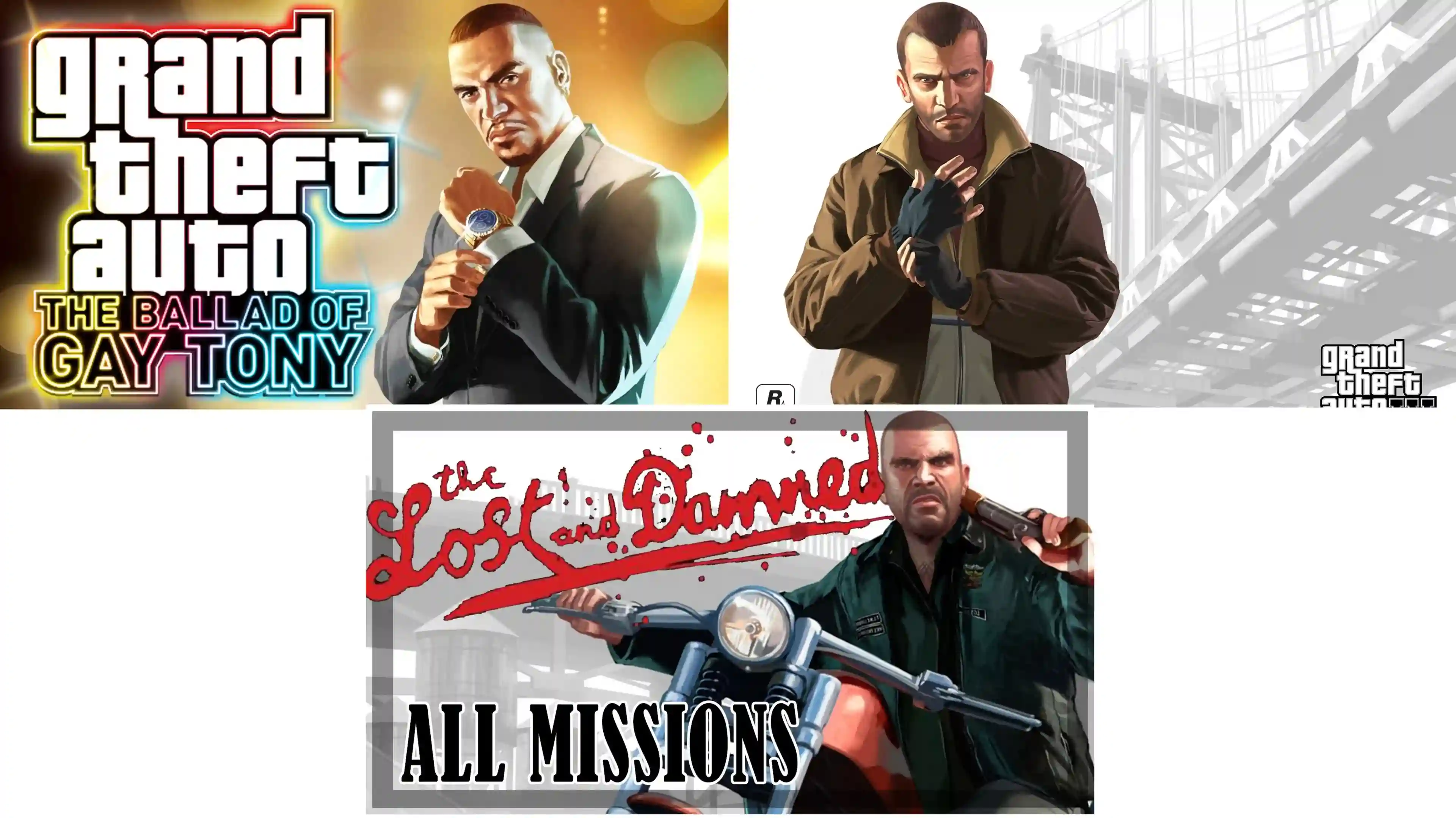 Grand Theft Auto GTA 4 with DLCs {Ballad of Gay Tony and Lost and Damned}